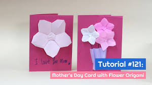 Actually… when i started it off, it was a list of 10 mother's day crafts. Diy Mother S Day Card With Origami Flower Tutorial The Idea King Tutorial 121 Youtube