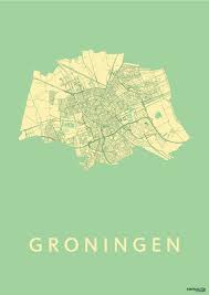Groningen Archives Kunst In Kaart Stad Poster Kaarten
