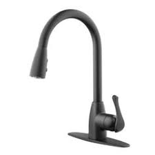 The pull down kitchen faucets offer a variety of spraying and make the cleaning fast, easy and precise. Project Source Matte Black 1 Handle Deck Mount Pull Down Kitchen Faucet At Lowes Com Black Kitchen Faucets Kitchen Faucet Faucet