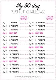30 Day Pushup Challenge For Beginners Champagne Cartel