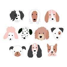 Puppy Dog Faces Png Files For Children S Rooms Or Birthday Etsy Dog Illustration Puppy Backgrounds Halloween Puppy