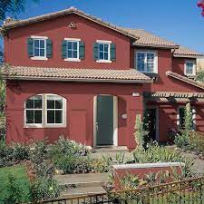 Red Satin Enamel Exterior Paint