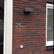 Numero Moderne De Maison Aluminium Numero Moderne De Police Etsy Modern House Number House Numbers Modern House