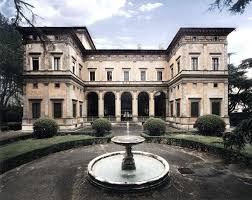 Vista Del Jardín De La Villa Médici En Roma Farnesina Villa Italian Villa Villa Italian Architecture