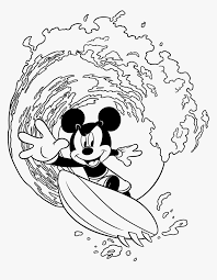 You can use our amazing online tool to color and edit the following surfing coloring pages. Mickey Mouse Surfing Coloring Pages Hd Png Download Kindpng