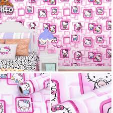 Looking for the best hello kitty wallpaper for pc? New Wallpaper Dinding Hello Kitty Kotak 3d Pink Motif Dan Karakter Premium Quality Size 45cmx10m Shopee Indonesia