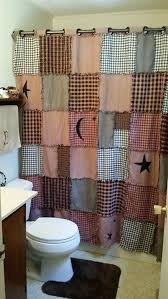 Primitive Shower Curtain Free Shipping Country Bathroom Decor Primitive Shower Curtains Primitive Decorating Country