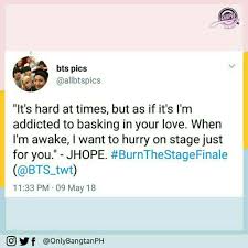 Feels like when i first loved dancing. Bts Burn The Stage Final Quotes Army S Amino