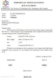 Hormat kami, kepala desa kulon progo. Contoh Format Surat Edaran Ilmusosial Id