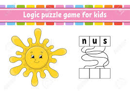 The two words will always be next to each other. Logic Puzzle Game Learning Words For Kids Find The Hidden Name Royalty Free Cliparts Vectors And Stock Illustration Image 125982262