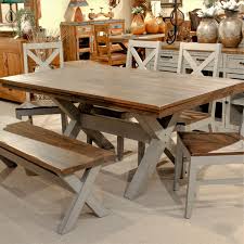 Arizona rustic oak slate top dining table set w/ 6 chairs. Lmt Rustic Western Rustic Eclectic Furnishings