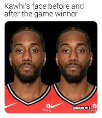 To help ease the pain, we've trawled the interwebs to find the most emotional, purgative memes about kawhi peacing out. Nba Memes On Twitter Kawhi Leonard Right Now