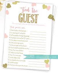 Find The Guest Icebreaker Funny Girl Baby Shower Game Find Etsy Boy Baby Shower Games Pink Baby Shower Pink Gold Baby Shower
