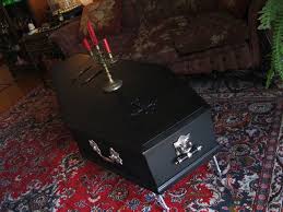 Ricvictorian S Coffin Coffee Table Just A Few Picts Of My Latest Macabre Project Built On My Apartment Balcony I Weird Furniture Gothic Interior Vampire Decor