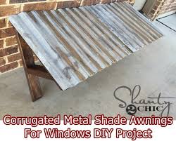 Diy $10 corrugated metal awning. Corrugated Metal Shade Awnings For Windows Diy Project The Homestead Survival