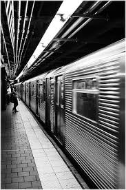 Black And White New York Street Photography Theres Nothing Like Riding The New York City Subway The Lights Really Go On And Off Like In The Movies New York Subway Nyc Subway White Photography