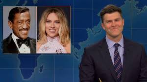 Jun 28, 2021 · scarlett johansson reveals 'snl' star colin jost was no help for her 'black widow' prep for this reason. Saturday Night Live Michael Che Tricks Colin Jost Into Making Fun Of Wife Scarlett Johansson Entertainment Tonight