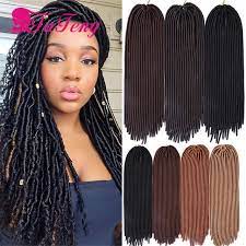 Hot Crochet Braids Faux Locs Hair Extensions 18 Inch 24 Roots 100g Pack Soft Dread Locks Havana Mambo Twist Faux Locs Weaving Cabelo