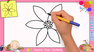 Comment dessiner fleurs dessins kawaii aussi facile est le theme de notre video aujourdhui dessiner fleurs etape par. Comment Dessiner Une Fleur Facilement Etape Par Etape Pour Enfants 3 Youtube