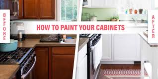 how to paint wood kitchen cabinets with