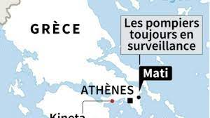 Cliquez ici pour agrandir la carte. Incendies En Grece Le Bilan S Alourdit Les Recherches Continuent