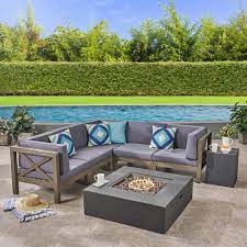 It safeguards the unit from sunrays, rainwater, debris, and other external affairs. Garden Sofa With Fire Pit Table Off 72