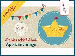 Hier werden wir in zukunft einige formulare veröffentlichen, die online ausgefüllt und ausgedruckt werden können. Papierschiff Ahoi Freebie Applikationsvorlage Von Lange Hand Shop Von Lange Hand Shop