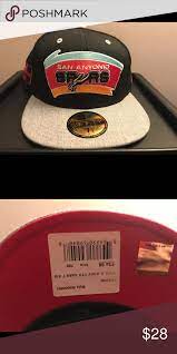 San Antonio Spurs Fitted Hat Fitted Hats San Antonio Spurs Retro Logo
