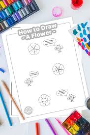 Easy drawing tutorials is the first prerequisite of drawing for beginners to learn how to draw sketches easy step by step. How To Draw A Flower Step By Step Tutorial Kids Activities Blog