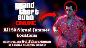 Grand theft auto v headlines the latest xbox game pass departures on august 8, removing the title for subscribers on xbox one, xbox series x|s, and cloud gaming. All 50 Signal Jammer Locations Unlock Avi Schwartzman Gta Online Gta Boom
