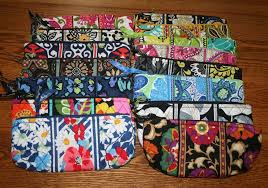 Vera Bradley Brush And Pencil Cosmetic Case Bag School Pouch Medium Small Zip Vera Bradley Pencil Pouch Vera Bradley Vera Bradley Patterns