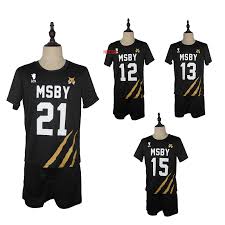 Check out our msby black jackals selection for the very best in unique or custom, handmade pieces from our hoodies & sweatshirts shops. Haikyuu Cosplay Costume Msby Volleyball Club Karasuno High School Shoyo Hinata Kotaru Bokuto Sportswear Jerseys Uniform Mega Promo 680d Cicig