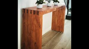 Maybe you would like to learn more about one of these? Diy Console Hall Table Made Of 2x4s Youtube
