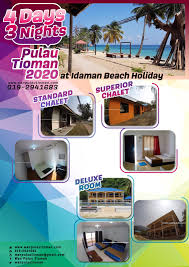 Sebuah blog menyediakan pelbagai pakej bercuti ke pulau tioman 2021. 2020 Pakej Pulau Tioman 4 Hari 3 Malam Idaman Beach Holiday Resort Pulau Tioman Pakej Pulau Tioman Original