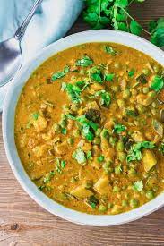Zucchini And Green Peas Coconut Curry Curry Recipes Coconut Curry Coconut Curry Recipes
