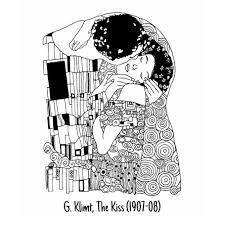 Black And White Kissing Drawing Wtke Sofia Finardi On Instagram Sketching Tattoo G Klimt The Kiss 1907 08 Tattoos Gustavklimt Klimt Kiss Secessio Klimt Tattoo Klimt Gustav Klimt