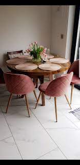 Pink Velvet Chairs Dining Table Decor Pink Velvet Chair Wood Dining Chairs