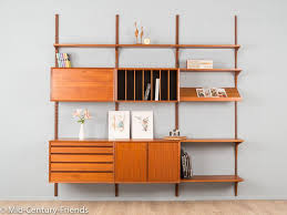 Poul Cadovius Regalsystem Cado Regal Royal Teak Regalsystem Vintage Regal Haus Deko