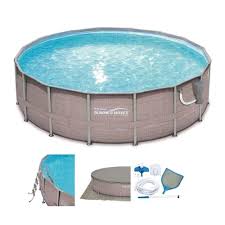 Summer Waves Elite 16 X 48 Above Ground Pool Set Sears Marketplace Summer Waves Pool Pool Cover