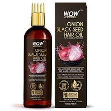 Best black seed oil for hair: Wow Skin Science Onion Black Seed Hair Oil With Comb Applicator Controls Hair Fall No Mineral Oil Silicones Great Family Savings