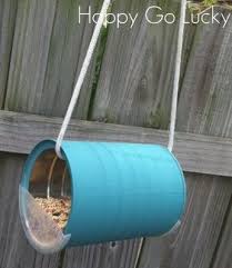 Image Result For Plastic Coffee Container Birdhouse Upcycled Crafts Homemade Bird Feeders Bird Feeders