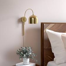 Amora 1 Light Plug In Armed Sconce In 2020 Sconces Bedroom Wall Sconces Bedroom Wall Lights Bedroom