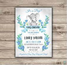 Elephant Baby Shower Invitations Blue Baby Boy Shower Elegant Floral Design Baby Elephant Invites Digital Personalized Invite Nv0234 Elephant Baby Shower Invitations Elephant Baby Shower Invitations Boy Baby Shower