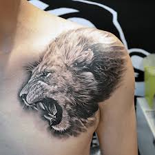 Top 73 Lion Chest Tattoo Ideas 2021 Inspiration Guide Lion Chest Tattoo Lion Shoulder Tattoo Lion Tattoo