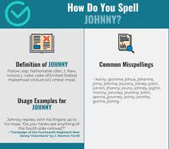 Correct Spelling For Johnny Infographic Spellchecker Net