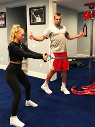 The model stopped by access live to dish about landing this year's sports illustrated swimsuit cover. Camille Kostek Trains With Rob Gronkowski To Get Ready For Her Si Swimsuit Shoot Swimsuit Si Com