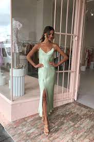 Bec Bridge Crest Midi Slip Dress In Peppermint Green - Sale Dresses November Wedding Guest Outfits Wedding Guest Dress Guest Dresses