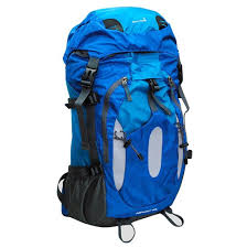 Very comfortable and nice look, water resistant on rainy day, polyster fabric. Barry Smith 40l Outdoor Hiking Backpack Blue Best Buy Canada