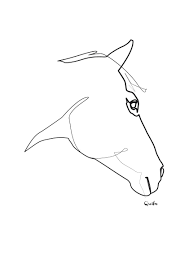 In One Line Line Art Drawings Horse Tattoo Horse Art