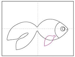 Tickets to my virtual family concerts: How To Draw A Goldfish Art Projects For Kids